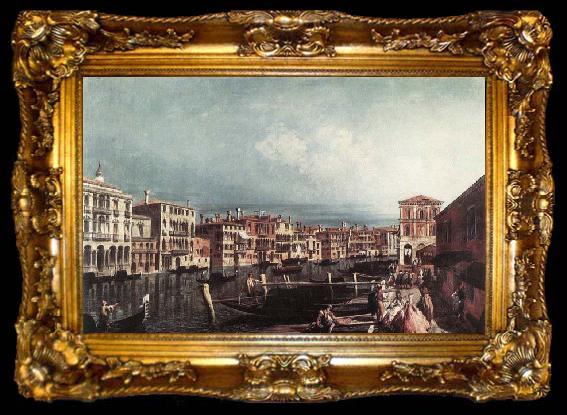 framed  MARIESCHI, Michele The Grand Canal at San Geremia - Oil on canvas, ta009-2